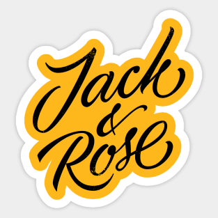 Jack & Rose (black) Sticker